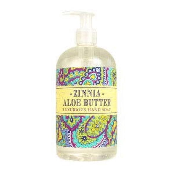 Greenwich Bay Trading Company Botanical Collection: Zinnia Aloe Butter 16oz Hand Soap