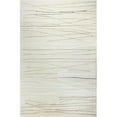 thumbnail image 1 of Greenwich Collection Abstract Contemporary Wool & Viscose Hand Tufted Area Rug, Ivory - 7 ft. 9 in. x 9 ft. 9 in., 1 of 1