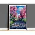 thumbnail image 1 of Greenwich Park Travel Poster Wall Art, Travel Print of Greenwich Park, Spring Blossom, Greenwich Park Art Gift, London Art Lovers Gift, 8x12 UNFRAMED, 1 of 2