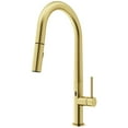 thumbnail image 1 of Greenwich Single-Handle Pull-Down Sprayer Kitchen Faucet with Touchless Sensor in Matte Brushed Gold, 1 of 15