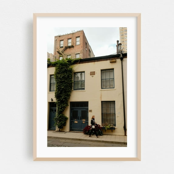 Greenwich Village 09 - Manhattan New York Photography Architecture Street Photography City Vintage Oak Framed Wall Art Print 5 x 7 inches