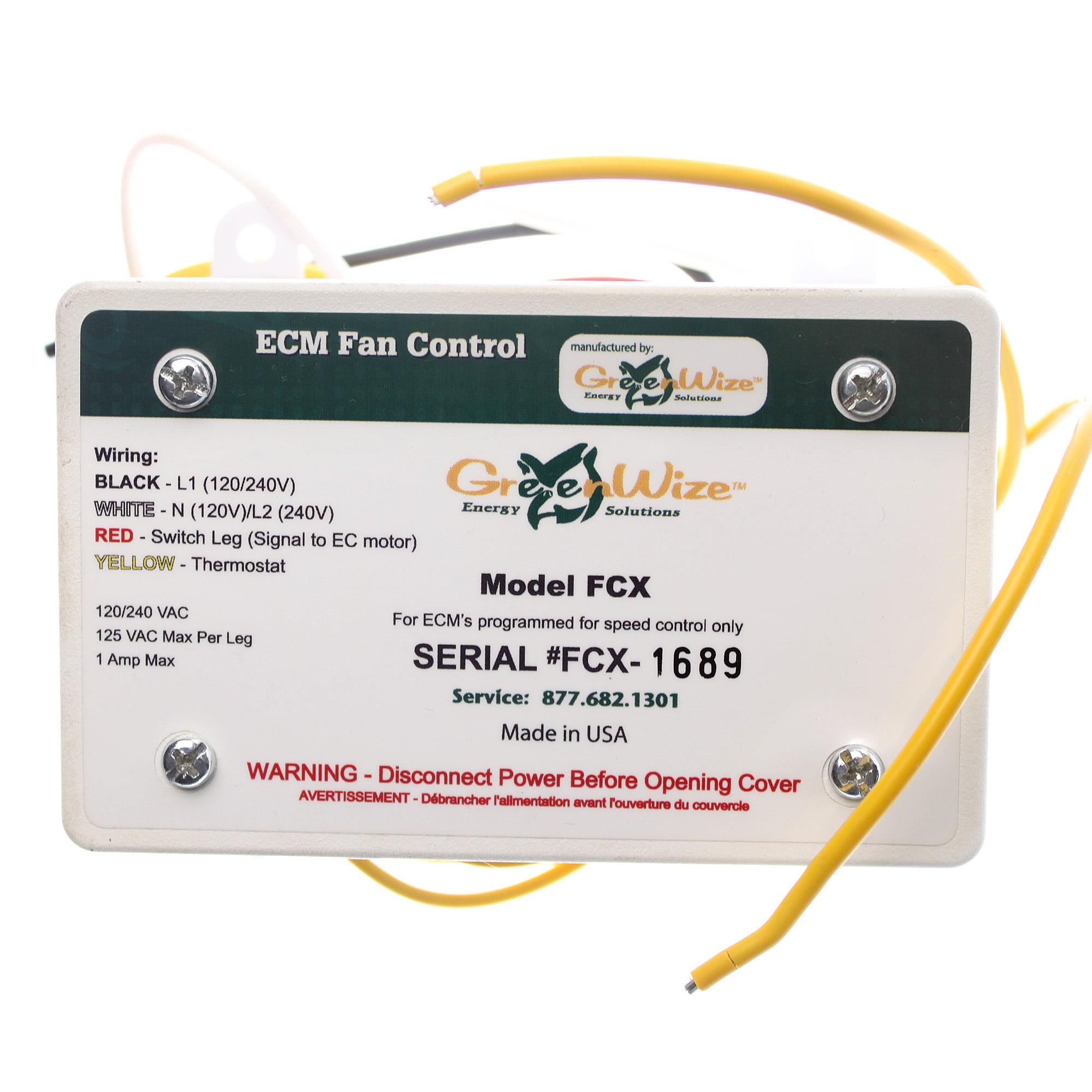 Greenwize Energy Solutions FCX ECM Fan Control For Speed Controled EC Motors