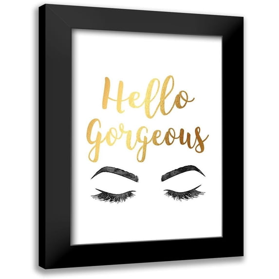 Greenwood, Amanda 11x14 Black Modern Framed Museum Art Print Titled - Hello Gorgeous Gold