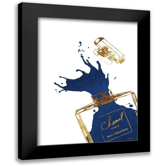 Greenwood, Amanda 12x14 Black Modern Framed Museum Art Print Titled - Navy Splash III