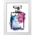 thumbnail image 1 of Greenwood, Amanda 12x14 White Modern Wood Framed Museum Art Print Titled - Perfume Bottle Black and Multi, 1 of 4