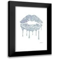 thumbnail image 1 of Greenwood, Amanda 13x18 Black Modern Framed Museum Art Print Titled - Glitter Lip Silver, 1 of 5