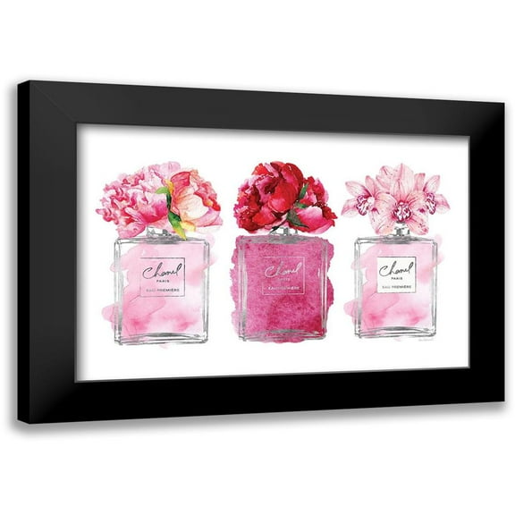 Greenwood, Amanda 14x11 Black Modern Framed Museum Art Print Titled - Perfume Bottle Bouquets XVIII