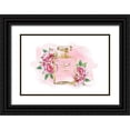 thumbnail image 1 of Greenwood, Amanda 14x11 Black Ornate Wood Framed with Double Matting Museum Art Print Titled - Gold Bottle with Peonies Pink, 1 of 4