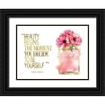 thumbnail image 1 of Greenwood, Amanda 14x12 Black Ornate Wood Framed with Double Matting Museum Art Print Titled - Beauty Begins Poppy, 1 of 4