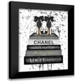 thumbnail image 1 of Greenwood, Amanda 15x18 Black Modern Framed Museum Art Print Titled - Grey Ink Book Stack Shoe, 1 of 5