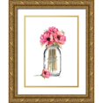 thumbnail image 1 of Greenwood, Amanda 15x18 Gold Ornate Wood Framed with Double Matting Museum Art Print Titled - Jar Poppies, 1 of 4