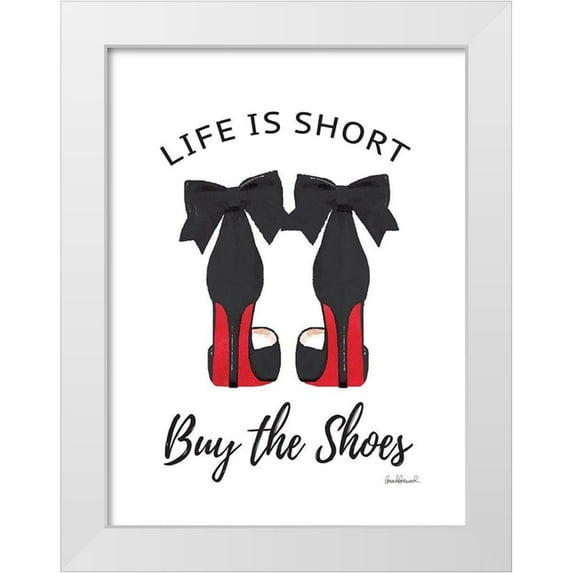 Greenwood, Amanda 15x18 White Modern Wood Framed Museum Art Print Titled - Buy the Shoes I