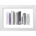 thumbnail image 1 of Greenwood, Amanda 18x13 White Modern Wood Framed Museum Art Print Titled - Grey and Purple Books, 1 of 4