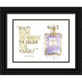 thumbnail image 1 of Greenwood, Amanda 18x15 Black Ornate Wood Framed with Double Matting Museum Art Print Titled - Beauty Begins Inky Purple, 1 of 4