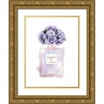 thumbnail image 1 of Greenwood, Amanda 19x24 Gold Ornate Wood Framed with Double Matting Museum Art Print Titled - Parfume Violet with Hydrangea, 1 of 4