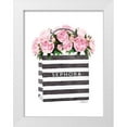 thumbnail image 1 of Greenwood, Amanda 19x24 White Modern Wood Framed Museum Art Print Titled - Bag with Soft Pink Peony, 1 of 4