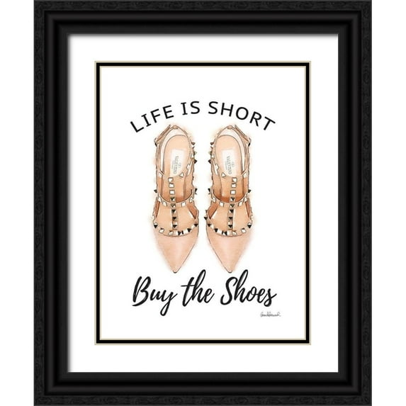 Greenwood, Amanda 25x32 Black Ornate Wood Framed with Double Matting Museum Art Print Titled - Buy the Shoes III