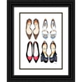 thumbnail image 1 of Greenwood, Amanda 25x32 Black Ornate Wood Framed with Double Matting Museum Art Print Titled - Shoe Collection, 1 of 4