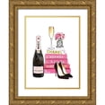 thumbnail image 1 of Greenwood, Amanda 25x32 Gold Ornate Wood Framed with Double Matting Museum Art Print Titled - Pink Champagne, 1 of 4