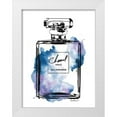 thumbnail image 1 of Greenwood, Amanda 25x32 White Modern Wood Framed Museum Art Print Titled - Perfume Bottle Black and Blue, 1 of 4