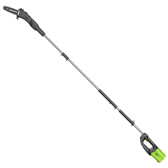 Greenworks 10 in 80 V Battery Pole Saws Automatic Chain Oiler, Chain Catcher, Replaceable Cutting Blade, Tool-less Chain Tensioning