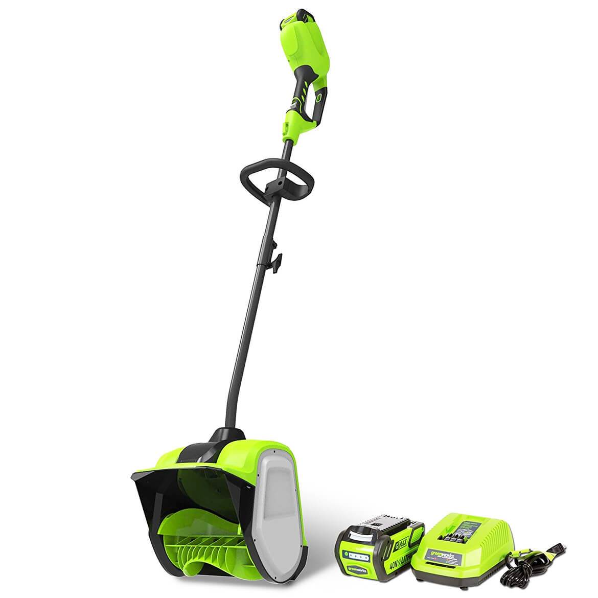 Greenworks 12" 40V Single-Stage Battery Powered Push Snow Blower - image 1 of 8