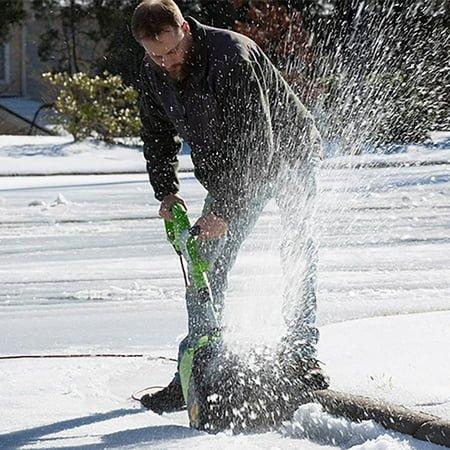 Greenworks 12" 8 Amp Corded Electric Snow Shovel with Electric Start, 2600802