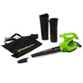 thumbnail image 1 of Greenworks 12 Amp 375 CFM at 230 Mph Corded Electric Leaf Blower/Mulcher/Vacuum 24022, 1 of 12