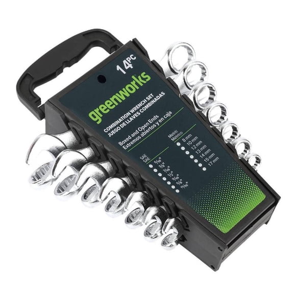 Greenworks 14-Piece Combination Wrench Kit