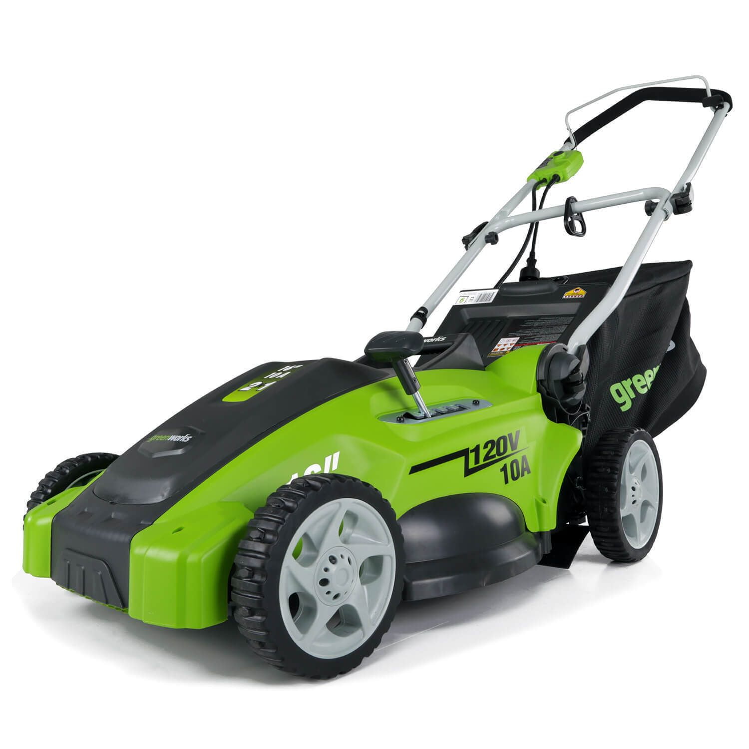 Earthwise 2120-16 20-Volt 16-Inch Electric Cordless Reel Lawn Mower, 2.0Ah  Battery & Fast Charger Included 