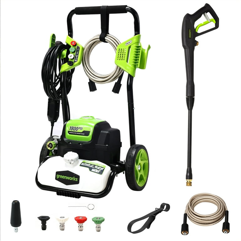 Greenworks 1800 PSI 13 Amp 1.1 GPM Corded Electric Pressure Washer 5101402
