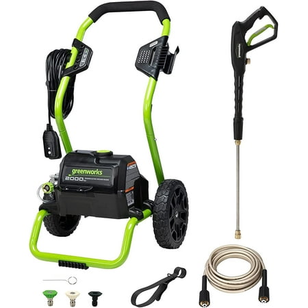 Greenworks 2000 Max PSI @ 1.1 GPM (13 Amp) Electric Pressure Washer GPW2000-1RG