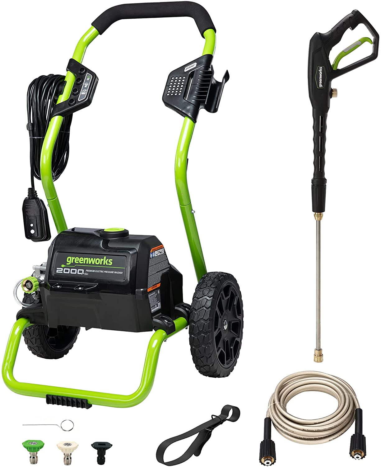 Greenworks Portable 2000 PSI 1.1 GPM Heavy Duty Electric Pressure