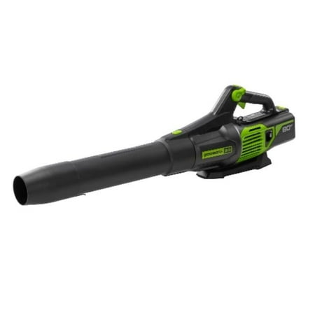 Greenworks - 80-Volt 170 MPH 730 CFM Cordless Handheld Blower (1 x 2.5Ah Battery and 1 x Charger) - Green