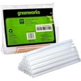 Greenworks 24Pcs Full Size Hot Glue Stick, 6" x 0.43" Clear All