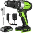 thumbnail image 1 of Greenworks 24V 1/2" Cordless Brushless Hammer Drill Kit + 2Ah Battery & Charger 3706602, 1 of 9