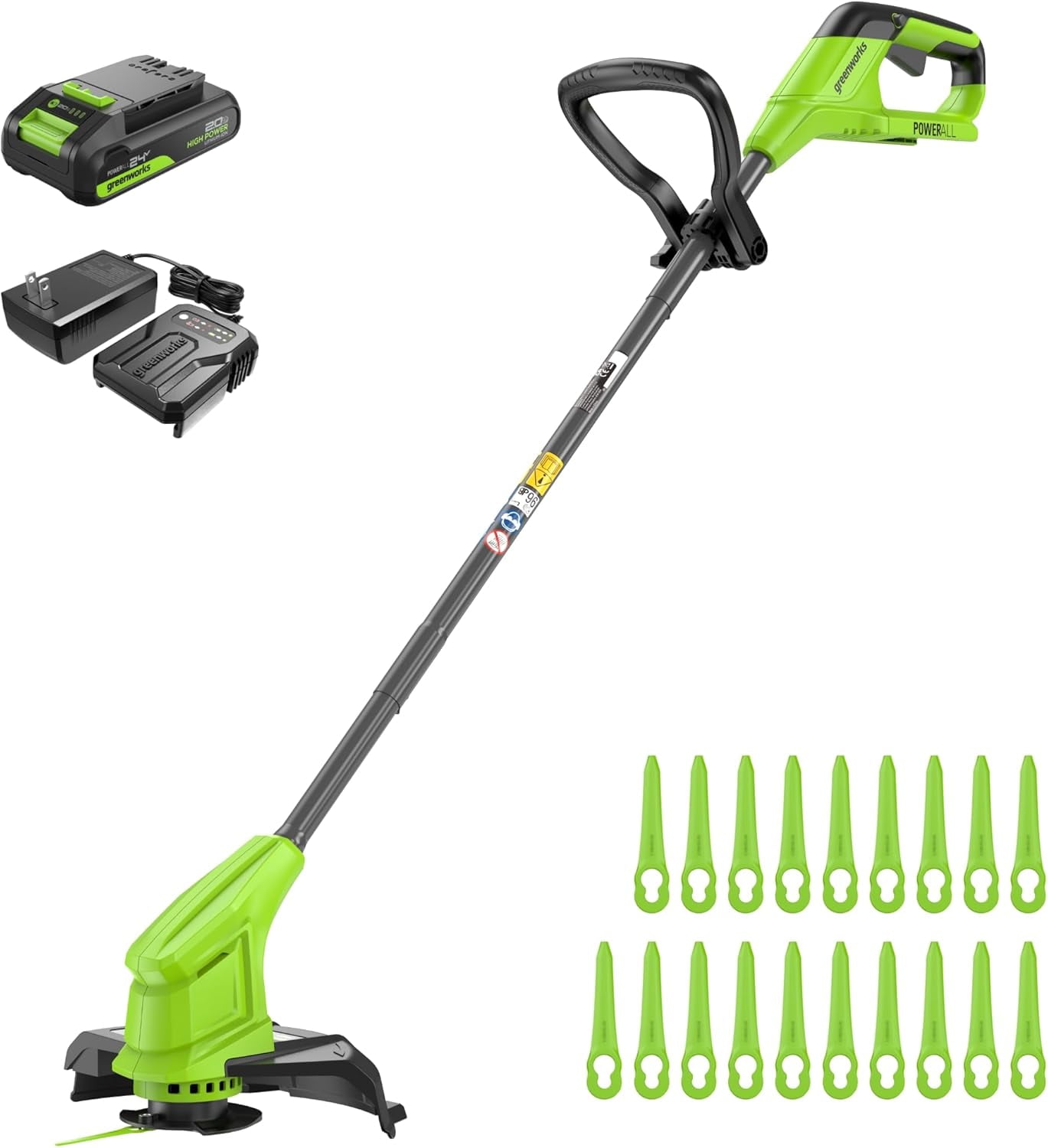 Greenworks 24V 10" BR String Trimmer Kit