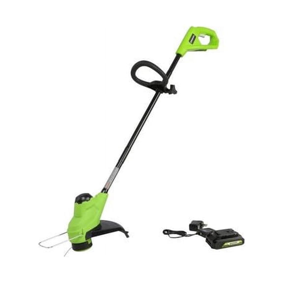 Greenworks 24V 10" Cordless String Trimmer with Torqdrive + 2Ah USB Battery & Charger 2117802AZ