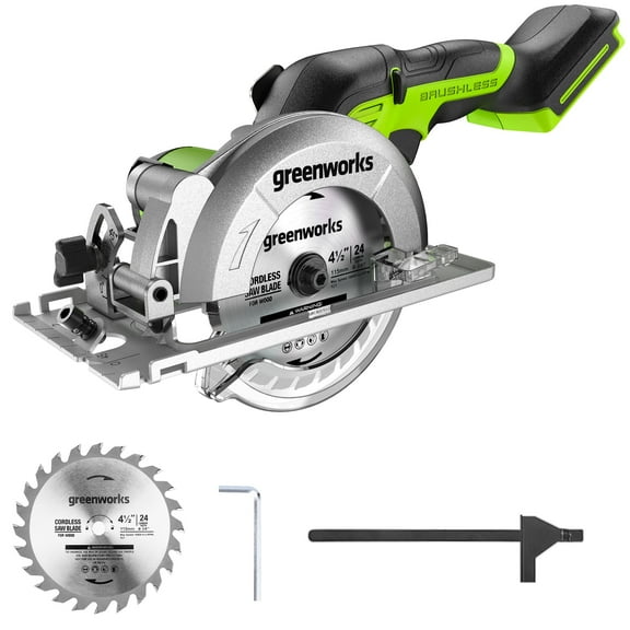 Greenworks 24V 4-1/2" Brushless Compact Circular Saw, Tool Only