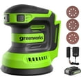 thumbnail image 1 of Greenworks 24V 5" Cordless Orbital Sander Kit with 2Ah Battery & Charger 3101602, 1 of 8