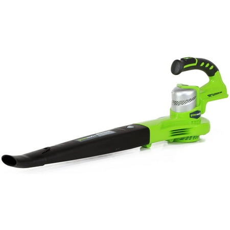 Greenworks 24V 85 CFM 130 MPH Cordless Leaf Blower/Sweeper (Tool-Only), 2400202