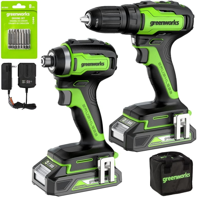 Greenworks 24V Brushless Cordless Drill/Driver, Tool Only