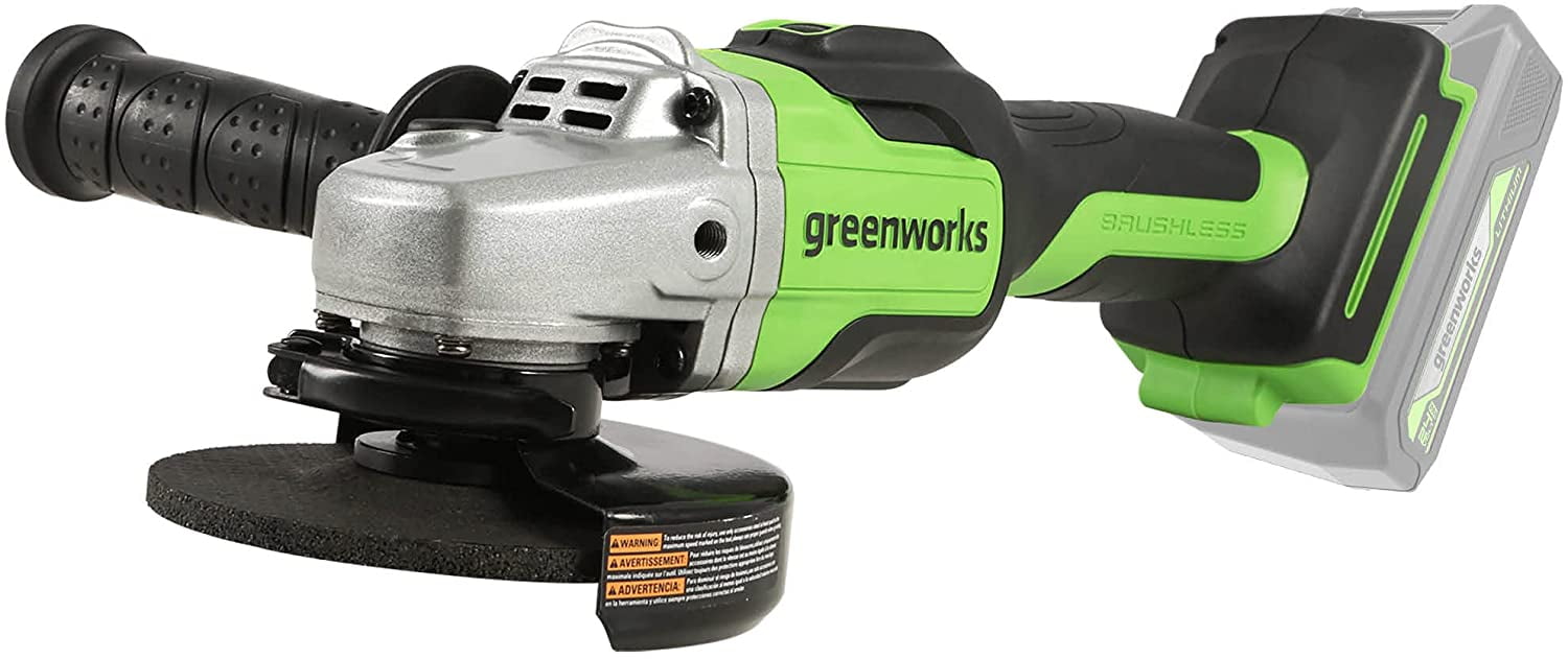 Greenworks 24V Brushless 4-1/2 in. Angle Grinder, Battery and Charger Not Included 3100502AZ