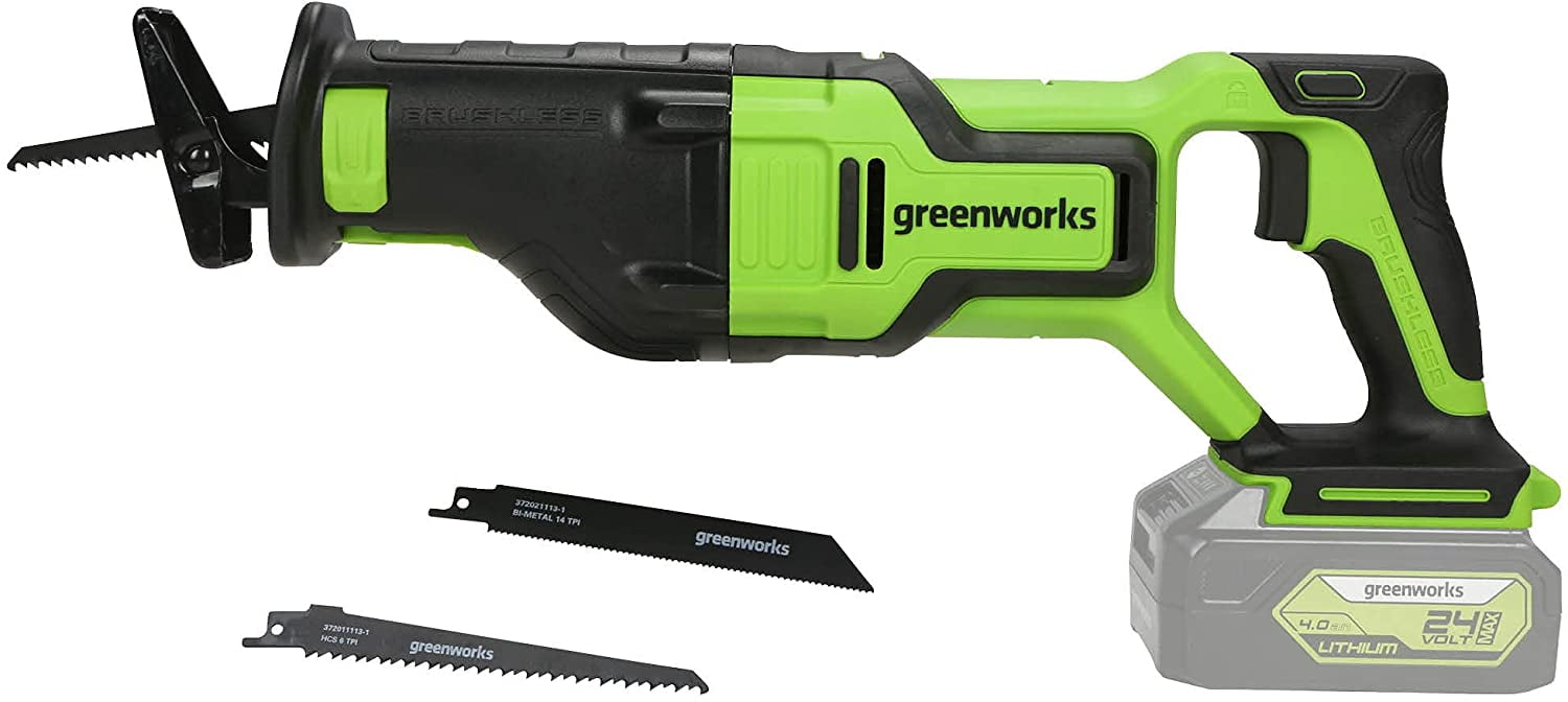 Greenworks 24V Brushless Reciprocating Saw, Battery Not Included 3601302AZ Sansujyuku sansujyuku.com