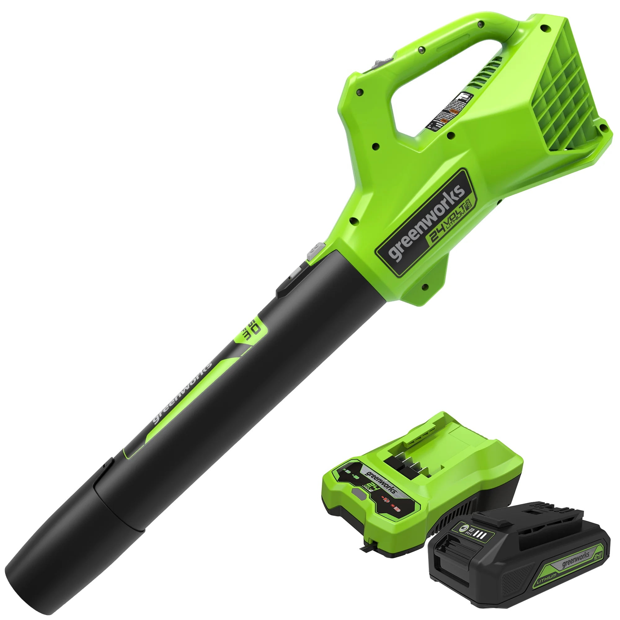 48V (2 x 24V) 14 Brushless Chainsaw, (2) 4.0Ah USB Batteries and Dual –  Greenworks Tools Canada Inc.
