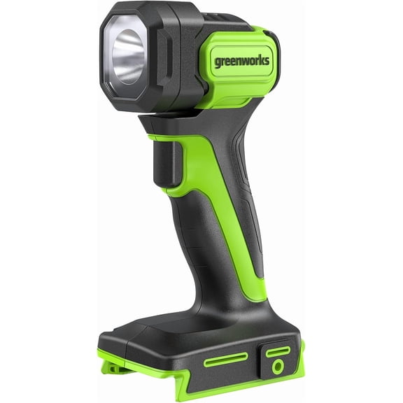Greenworks 24V Cordless High Intensity LED Flashlight Kit, 200lm Handheld Light, Tool Only