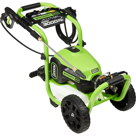 Greenworks Electric Pressure Washer TruBrushless PWMA Certified - 3000 PSI 1.1 GPM Hot Water