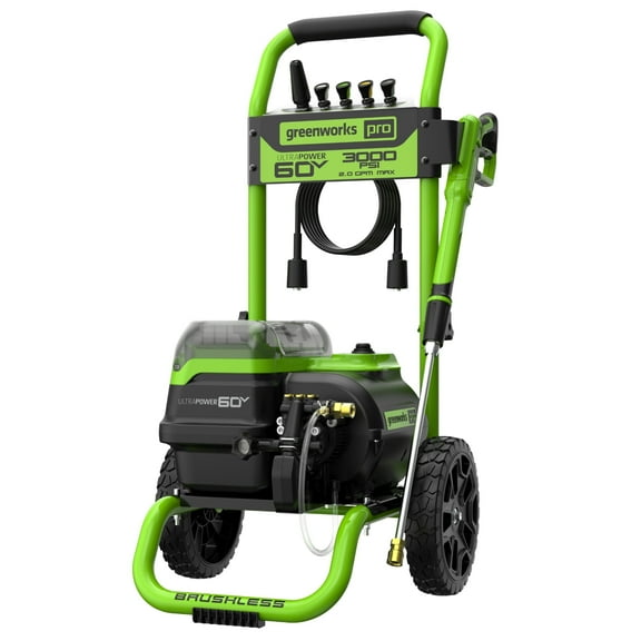 Greenworks 3000-PSI at 2.0 GPM 60V Cold Pressure Washer