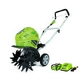 thumbnail image 1 of Greenworks 40V 10" Cordless Cultivator/Tiller with 4.0Ah Battery & Charger 27062, 1 of 13