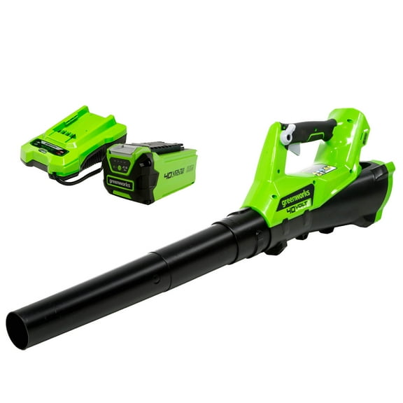 Greenworks 40V 110 MPH - 390 CFM Cordless Jet Blower, 2.0 AH Battery Included 2400802